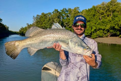 Catching Barramundi in rivers and estuaries of Arnhem land