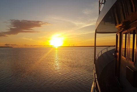 Sunset NT aboard the Iron Lady