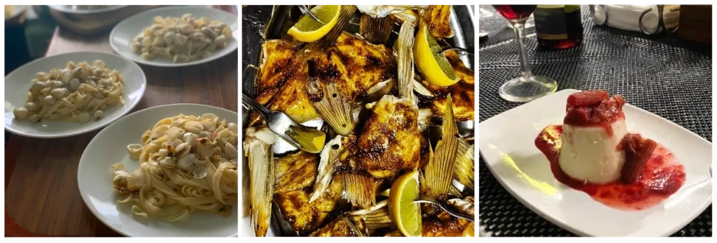 Freshly prepared seafood meals served by a chef on a luxury Arnhem Land fishing charter